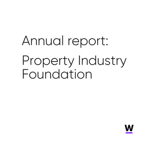 Annual report Property Industry Foundation