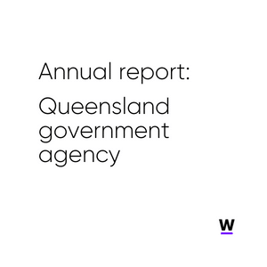 annual report queensland government agency