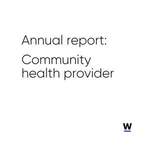 annual report community health provider